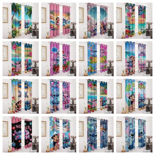 Lilo stitch curtains - 3d, &
