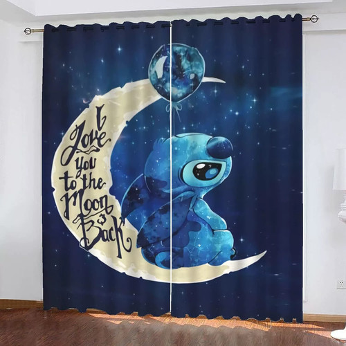 Bedroom curtains eyelet moon - bedroom,