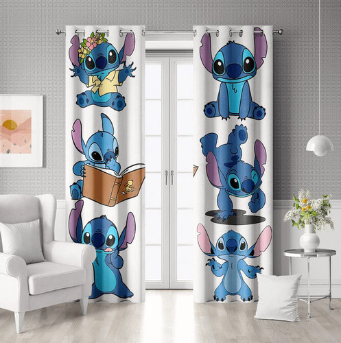 Lilo stitch curtain - lilo&stitch, 14.bedroom