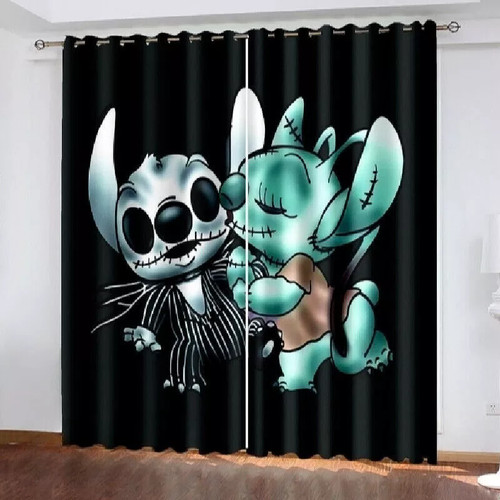 Lilo stitch curtains kiss - &stitch,