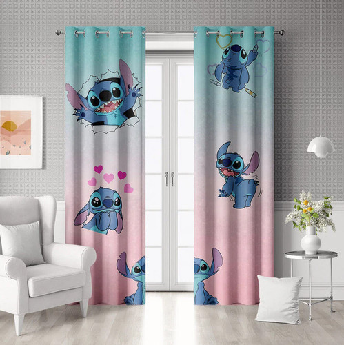 Lilo stitch curtain - lilo&stitch, 01.bedroom
