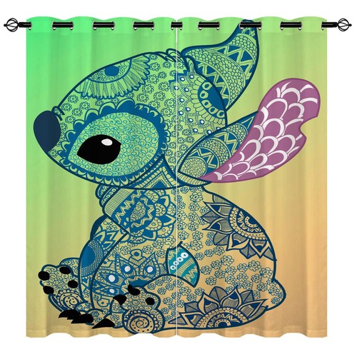 Lilo stitch01 curtains bedroom - lilo&stitch01,