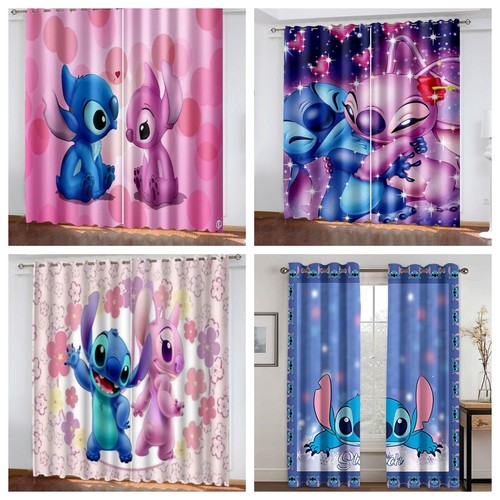 Stitch curtains boys girl - stitch,