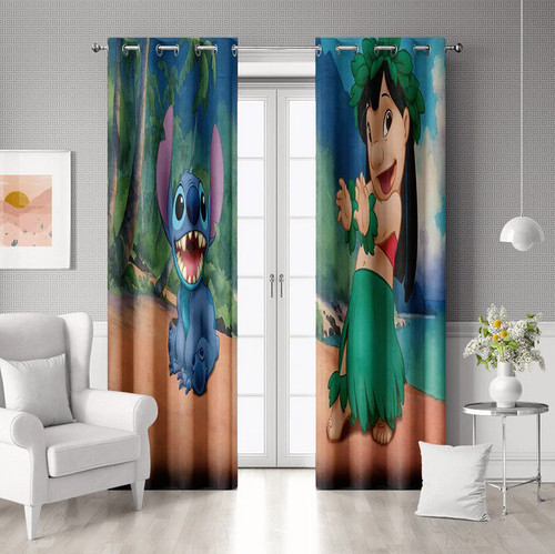 Lilo stitch curtain bedroom - curtain, 08.bedroom