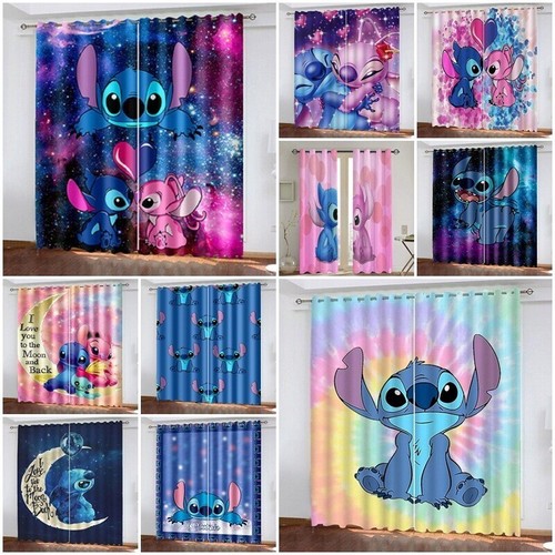 Kids lilo and stitch drapes - stitch,